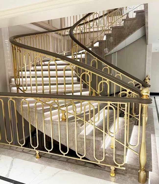 ¿Cuáles son las ventajas del pasamanos de escalera tallada de aluminio de diseño de lujo sobre las comunes comunes?
